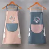 Cute deer garland rabbit beauty pattern household apron, waterproof and oil-proof, for kitchen use details Picture